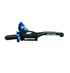 SCAR RACING KLAMKA SPRZĘGŁA (DŹWIGNIA) Z MOCOWANIEM KOMPLETNA KOLOR CZARNY/NIEBIESKI