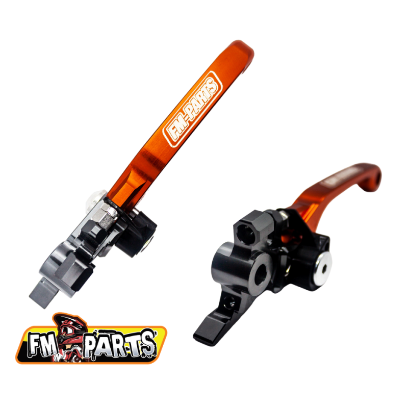 FM-PARTS ZESTAW DŹWIGNI SPRZĘGŁA I HAMULCA DO KTM '15-'25 BREMBO KOLOR POMARAŃCZOWY