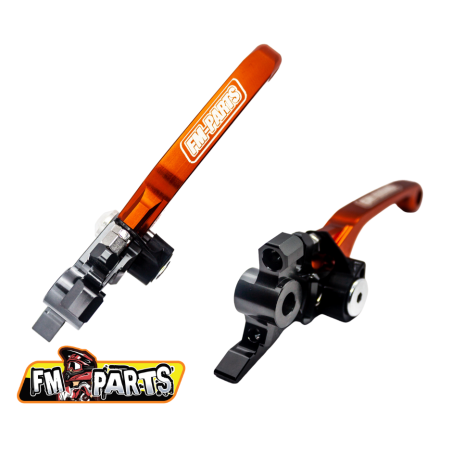 FM-PARTS ZESTAW DŹWIGNI SPRZĘGŁA I HAMULCA DO KTM '15-'25 BREMBO KOLOR POMARAŃCZOWY
