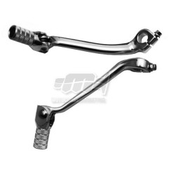 M.C. DŹWIGNIA ZMIANY BIEGÓW HONDA CRF 450X 05-16 (ALUMINIOWA) KOLOR SREBRNY, KOŃCÓWKA STALOWA
