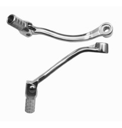 M.C. DŹWIGNIA ZMIANY BIEGÓW KTM SX 85 '03-'17, HUSQVARNA TC 85 '14-'17 (ALUMINIOWA)(KUTA) KOLOR SREBRNY, KOŃCÓWKA STALOWA