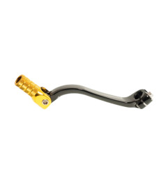 ACCEL DŹWIGNIA ZMIANY BIEGÓW SUZUKI RMZ 450 '08-'25 ALUMINIOWA KOLOR CZARNY, KOŃCÓWKA ZŁOTA (LCA4315)
