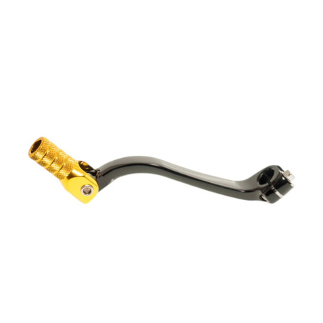 ACCEL DŹWIGNIA ZMIANY BIEGÓW SUZUKI RMZ 450 '08-'25 ALUMINIOWA KOLOR CZARNY, KOŃCÓWKA ZŁOTA (LCA4315)