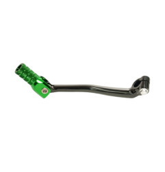 ACCEL DŹWIGNIA ZMIANY BIEGÓW KAWASAKI KXF 450 '06-'08 ALUMINIOWA KOLOR CZARNY, KOŃCÓWKA ZIELONA