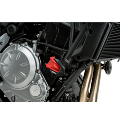 CZĘŚCI ZAMIENNE - PARA GUMOWYCH KOŃCÓWEK DO CRASH PADS R19 DO SUZUKI GSX-R750 04-05 CZERWONE