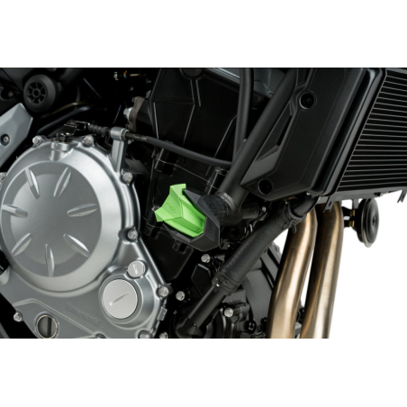 CZĘŚCI ZAMIENNE - PARA GUMOWYCH KOŃCÓWEK DO CRASH PADS R19 DO SUZUKI GSX-R750 04-05 ZIELONE