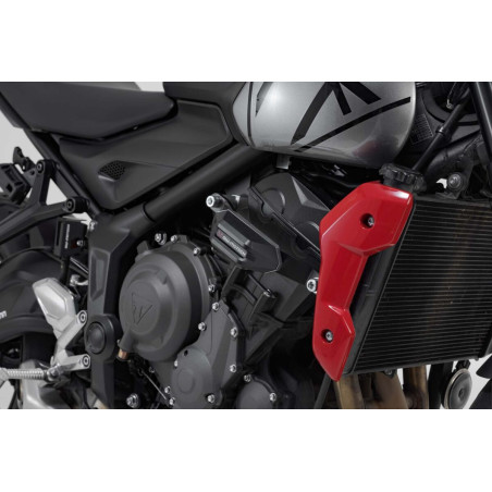 Crash pady zestaw Triumph Trident 660 Tiger 660, czarny