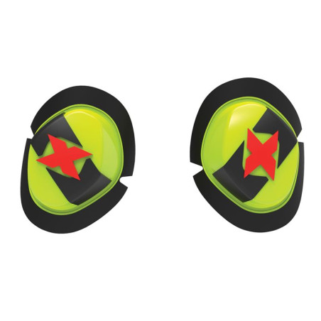 OXFORD SLIDERY DO KOMBINEZONU SKÓRZANEGO ICON KOLOR CZARNY/ŻÓŁTY FLUO