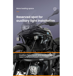 LOBOO Gmole do motocykla BMW F850GS (2023-) srebrne