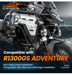 LOBOO Gmole górne do BMW R1300GS ADVENTURE (2024-) czarne