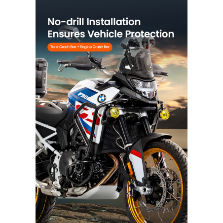 LOBOO Gmole górne do BMW F900GS (2024-) czarne