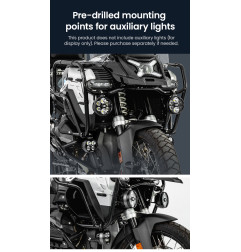 LOBOO Gmole górne do BMW R1300GS ADVENTURE (2024-) czarne