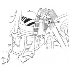 KAPPA GMOLE OSŁONY SILNIKA HONDA XL 600V TRANSALP (89-99) (TN363) CZARNE