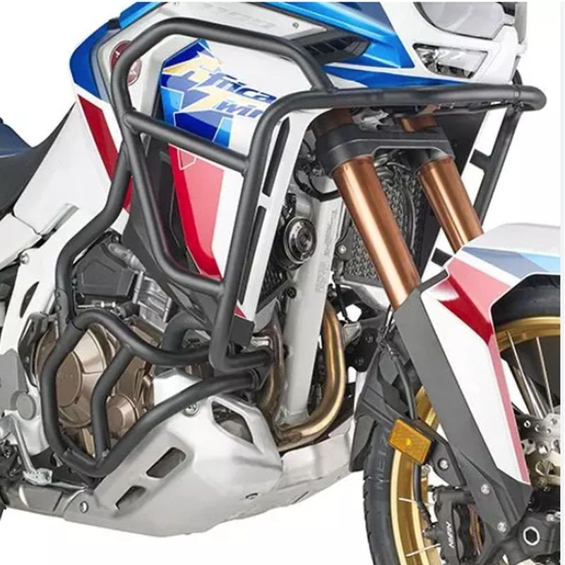 KAPPA GMOLE OSŁONY SILNIKA HONDA CRF 1100L Africa Twin '20-'23 CZARNE - GÓRNE