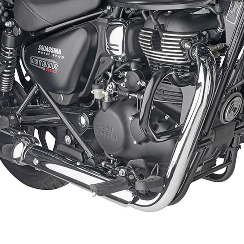 KAPPA GMOLE OSŁONY SILNIKA ROYAL ENFIELD METEOR 350 '21-'25 CZARNE