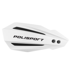 POLISPORT OSŁONY RĄK (HANDBARY) MODEL BULLIT Z UNIWERSALNYM ZESTAWEM MONTAŻOWYM 22/28 RIEJU MR 250/300 '21-'25 KOLOR BIAŁY