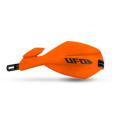 UFO 2026/01 OSŁONY RĄK (HANDBARY) MUGAN UNIWERSALNE KOMPLET Z MOCOWANIEM NA KIEROWNICĘ 22 I 28MM KOLOR POMARAŃCZOWY