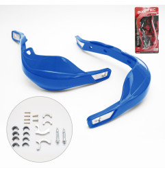 BIKETEC PARTS OSŁONY RĄK (HANDBARY) ALU KOLOR NIEBIESKI (Z MOCOWANIAMI 22MM I 28MM)