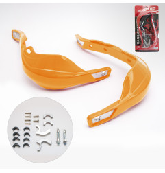 BIKETEC PARTS OSŁONY RĄK (HANDBARY) ALU KOLOR POMARAŃCZOWY (Z MOCOWANIAMI 22MM I 28MM)