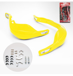 BIKETEC PARTS OSŁONY RĄK (HANDBARY) ALU KOLOR ŻÓŁTY (Z MOCOWANIAMI 22MM I 28MM)