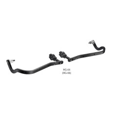 ACCEL OSŁONY RĄK (HANDBARY) Z MOCOWANIEM ALUMINIOWYM ENDURO 28MM KOLOR CZARNY (BEZ PLASTIKOWEJ OSŁONY SD02)
