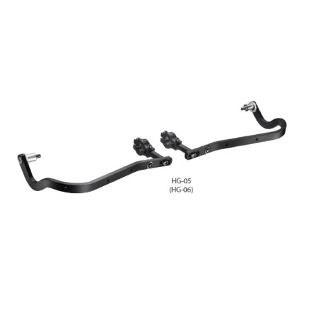 ACCEL OSŁONY RĄK (HANDBARY) Z MOCOWANIEM ALUMINIOWYM ENDURO 28MM KOLOR CZARNY (BEZ PLASTIKOWEJ OSŁONY SD02)