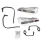 ACCEL OSŁONY RĄK (HANDBARY) Z MOCOWANIEM ALUMINIOWYM STRONG (22+28MM) MOCOWANIE 2 PUNKTOWE (ALU-CZARNY, PLASTIK-BIAŁY)