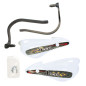 ACCEL OSŁONY RĄK (HANDBARY) Z MOCOWANIEM ALUMINIOWYM ATV (22+28MM) (ALU-CZARNY, PLASTIK-BIAŁY)