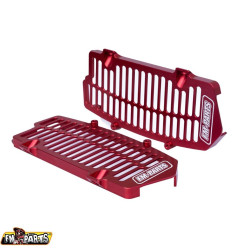 FM-PARTS OSŁONY CHŁODNICY (KRATKI) ALUMINIUM KTM/HUSQVARNA/GAS GAS '20-'26 TBI /TPI KOLOR CZERWONY