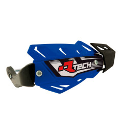 RACETECH (RTECH) OSŁONY RĄK (HANDBARY) FLX ATV/QUAD KOLOR NIEBIESKI (Z 3 RODZAJAMI MOCOWAŃ DO KIEROWNICY)