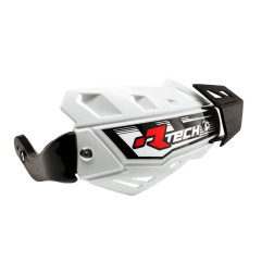 RACETECH (RTECH) OSŁONY RĄK (HANDBARY) FLX ATV/QUAD KOLOR BIAŁY (Z 3 RODZAJAMI MOCOWAŃ DO KIEROWNICY)