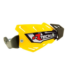RACETECH (RTECH) OSŁONY RĄK (HANDBARY) FLX ATV/QUAD KOLOR ŻÓŁTY (Z 3 RODZAJAMI MOCOWAŃ DO KIEROWNICY)