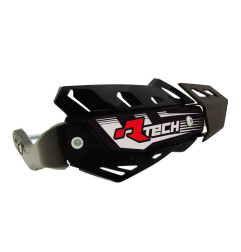 RACETECH (RTECH) OSŁONY RĄK (HANDBARY) FLX ATV/QUAD KOLOR CZARNY (Z 3 RODZAJAMI MOCOWAŃ DO KIEROWNICY)