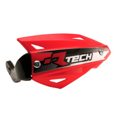 RACETECH (RTECH) OSŁONY RĄK (HANDBARY) VERTIGO ATV KOLOR CZERWONY (Z 3 RODZAJAMI MOCOWAŃ DO KIEROWNICY)