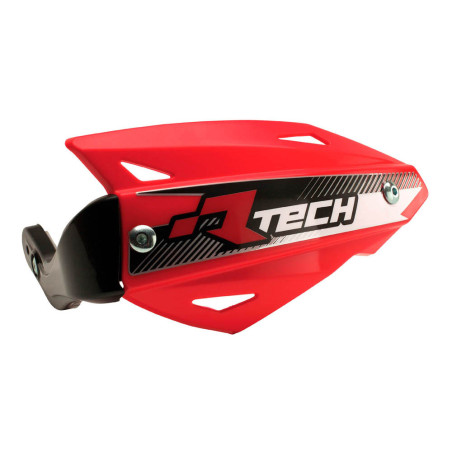 RACETECH (RTECH) OSŁONY RĄK (HANDBARY) VERTIGO ATV KOLOR CZERWONY (Z 3 RODZAJAMI MOCOWAŃ DO KIEROWNICY)