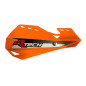 RACETECH (RTECH) OSŁONY RĄK (HANDBARY) DUAL EVO KOLOR POMARAŃCZOWY (Z MOCOWANIAMI DO KIEROWNICY)