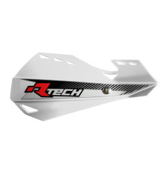 RACETECH (RTECH) OSŁONY RĄK (HANDBARY) DUAL EVO KOLOR BIAŁY (Z MOCOWANIAMI DO KIEROWNICY)