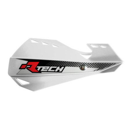 RACETECH (RTECH) OSŁONY RĄK (HANDBARY) DUAL EVO KOLOR BIAŁY (Z MOCOWANIAMI DO KIEROWNICY)