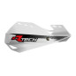 RACETECH (RTECH) OSŁONY RĄK (HANDBARY) DUAL EVO KOLOR BIAŁY (Z MOCOWANIAMI DO KIEROWNICY)
