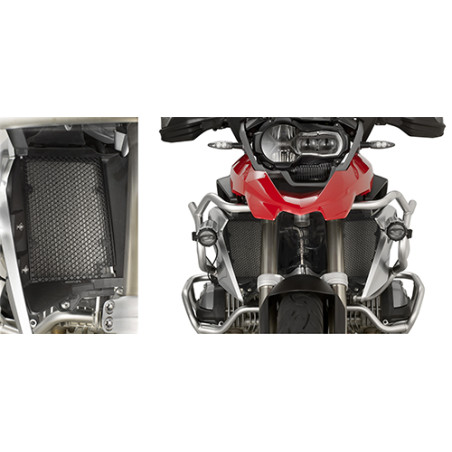 KAPPA OSŁONA CHŁODNICY BMW R 1200GS (13-18), R 1200GS ADVENTURE R (14-18) R 1250GS (19-23) CZARNA (PARA)