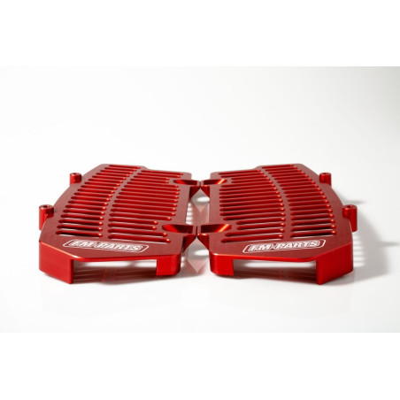 FM-PARTS OSŁONY CHŁODNICY (KRATKI) ALUMINIUM KTM/HUSQVARNA '20-23' KOLOR CZERWONY