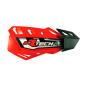 RACETECH (RTECH) OSŁONY RĄK (HANDBARY) FLX CROSS/ENDURO KOLOR CZERWONY (Z 2 RODZAJAMI MOCOWAŃ DO KIEROWNICY ORAZ MANETEK)