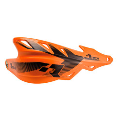 RACETECH (RTECH) OSŁONY RĄK (HANDBARY) RAPTOR KOLOR POMARAŃCZOWY (Z MOCOWANIAMI NA KIEROWNICĘ 22,2MM I 28,6MM)