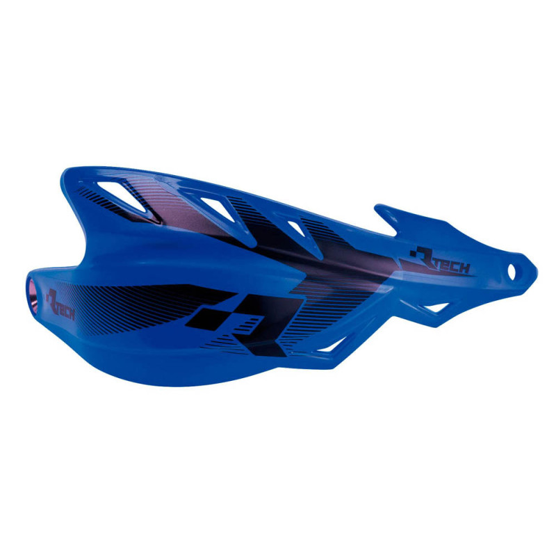 RACETECH (RTECH) OSŁONY RĄK (HANDBARY) RAPTOR KOLOR NIEBIESKI (Z MOCOWANIAMI NA KIEROWNICĘ 22,2MM I 28,6MM)