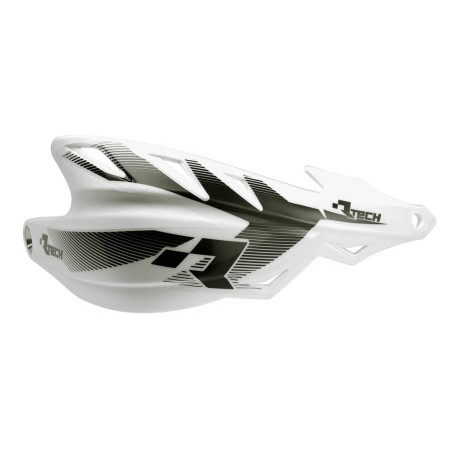 RACETECH (RTECH) OSŁONY RĄK (HANDBARY) RAPTOR KOLOR BIAŁY (Z MOCOWANIAMI NA KIEROWNICĘ 22,2MM I 28,6MM)
