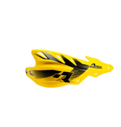 RACETECH (RTECH) OSŁONY RĄK (HANDBARY) RAPTOR KOLOR ŻÓŁTY (Z MOCOWANIAMI NA KIEROWNICĘ 22,2MM I 28,6MM)