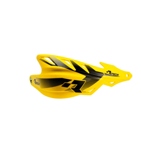 RACETECH (RTECH) OSŁONY RĄK (HANDBARY) RAPTOR KOLOR ŻÓŁTY (Z MOCOWANIAMI NA KIEROWNICĘ 22,2MM I 28,6MM)