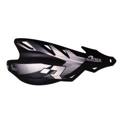 RACETECH (RTECH) OSŁONY RĄK (HANDBARY) RAPTOR KOLOR CZARNY (Z MOCOWANIAMI NA KIEROWNICĘ 22,2MM I 28,6MM)