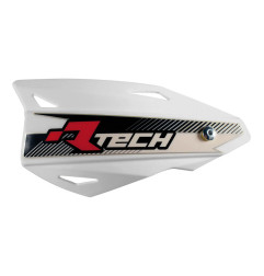 RACETECH (RTECH) OSŁONY RĄK (HANDBARY) VERTIGO CROSS/ENDURO KOLOR BIAŁY (Z MOCOWANIAMI DO KIEROWNICY)