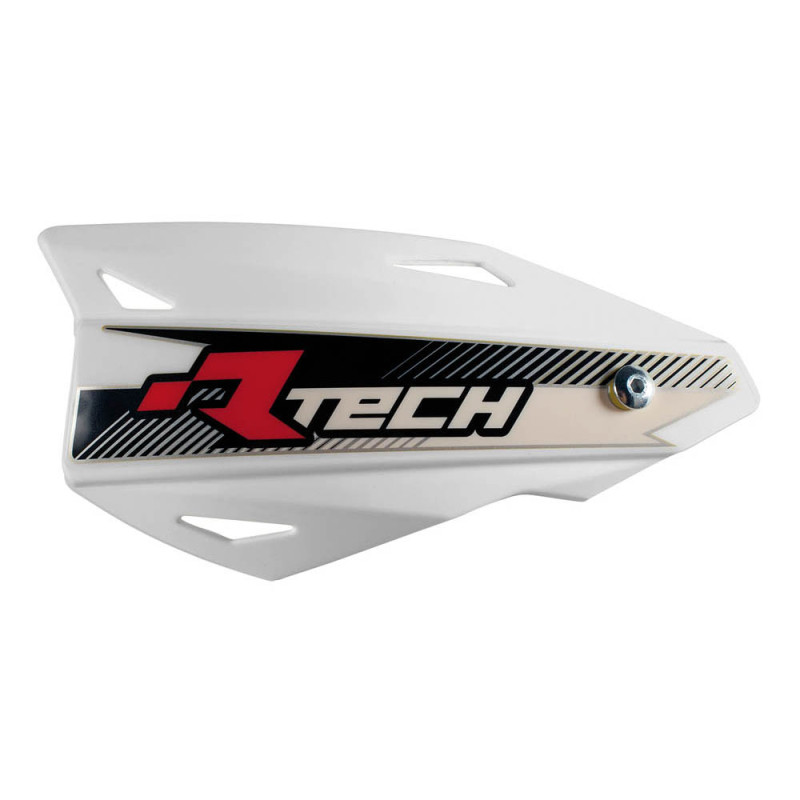 RACETECH (RTECH) OSŁONY RĄK (HANDBARY) VERTIGO CROSS/ENDURO KOLOR BIAŁY (Z MOCOWANIAMI DO KIEROWNICY)